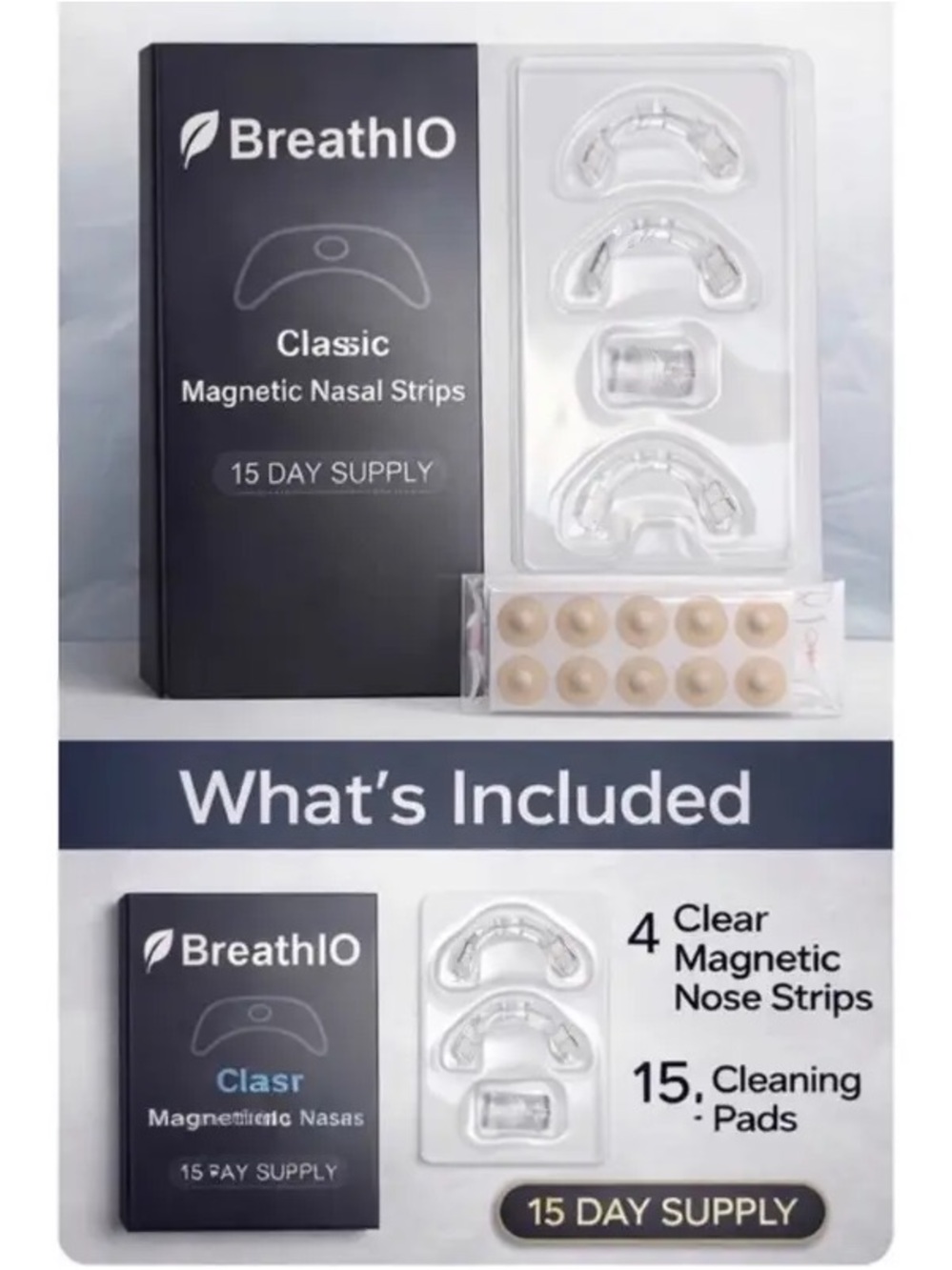 BreathIO Nasal Strips - Nose strips, Advanced Breathing Aid
